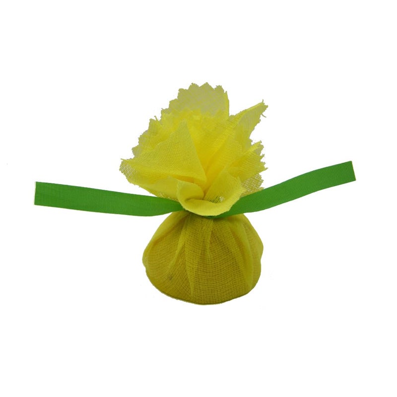 Regency Wraps Lemon Wraps Lemon Covers, Yellow with Green Ribbon, 100 Count Wedge Bags, For Seed-Free Squeezing Over Seafood, Works for Lemon Halves or Wedges - Image 1